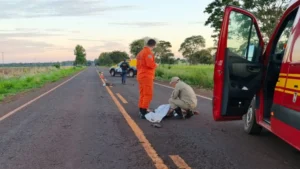 Homem morre atropelado na MS-162 na região do Distrito de Quebra Coco