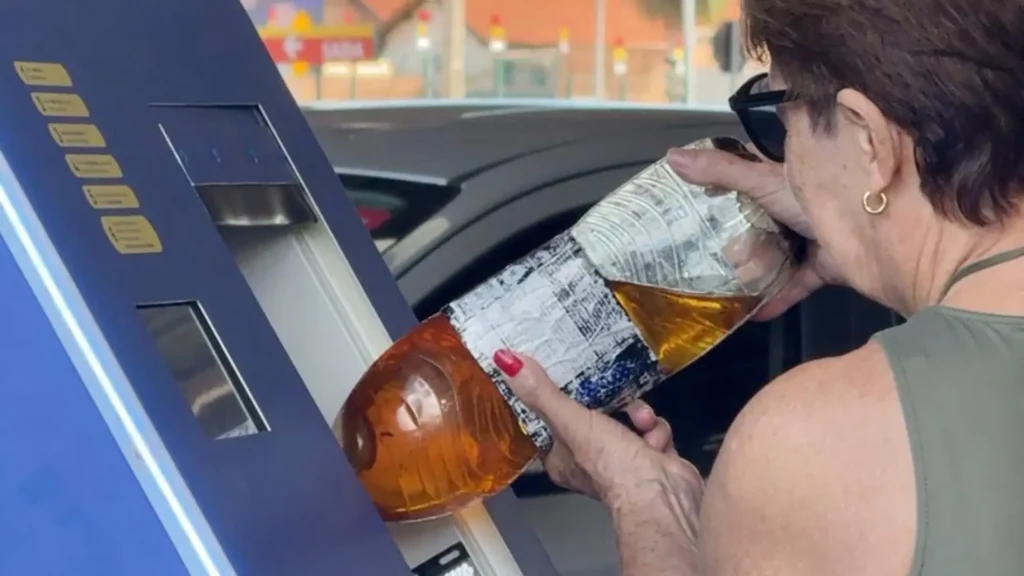 Primeira máquina inteligente de coleta de óleo de cozinha chega à Campo Grande