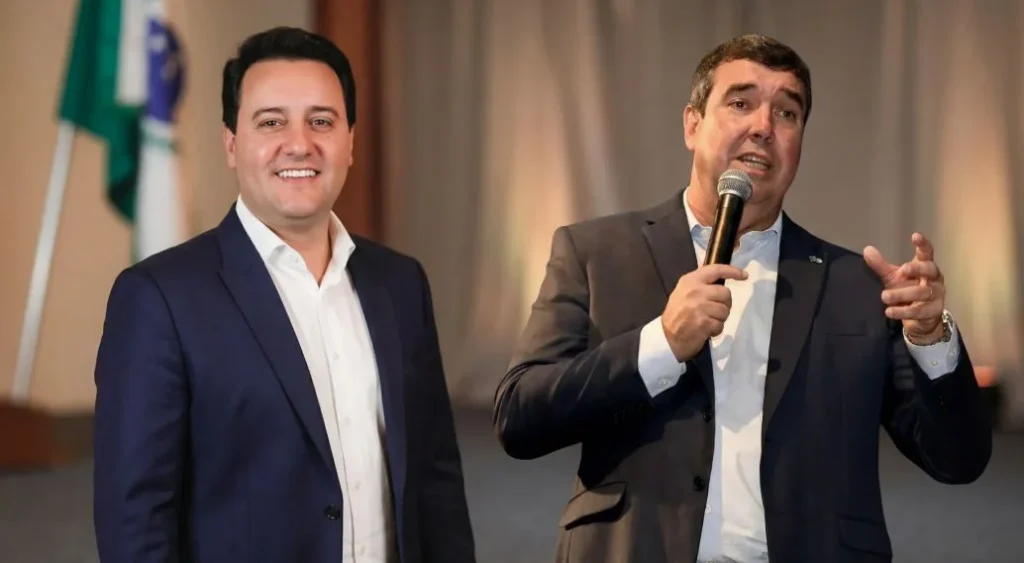 Nova ponte entre MS e PR: Riedel e Ratinho Junior recebem projeto de obra em Taquarussu