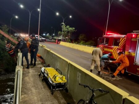 Homem cai de ponte durante discussão com esposa em Costa Rica