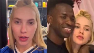 Clima Tenso: Virgínia Fonseca posa de "cara fechada" ao lado de Vini Jr.