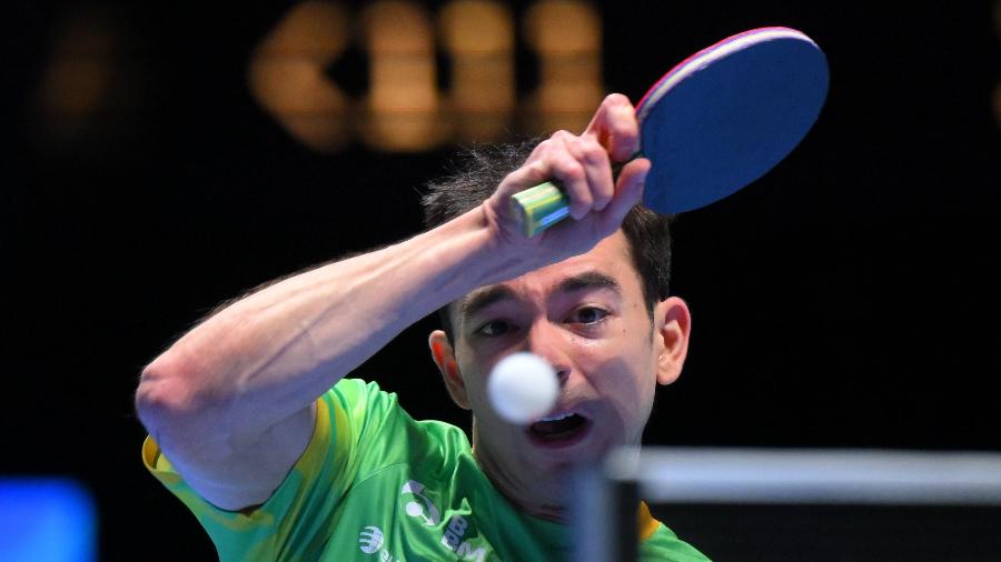 Hugo Calderano conquista bronze na Copa do Mundo de tênis de mesa em Macau Hugo Calderano conquista bronze na Copa do Mundo de tênis de mesa em Macau