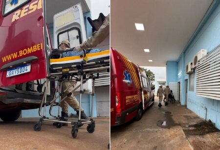 Mãe e filha em bicicleta elétrica são atropeladas por picape em Nova Andradina