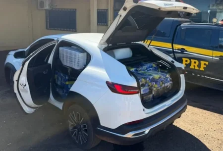 Nova Alvorada do Sul: PRF apreende quase uma tonelada de drogas em veículo roubado na BR-267