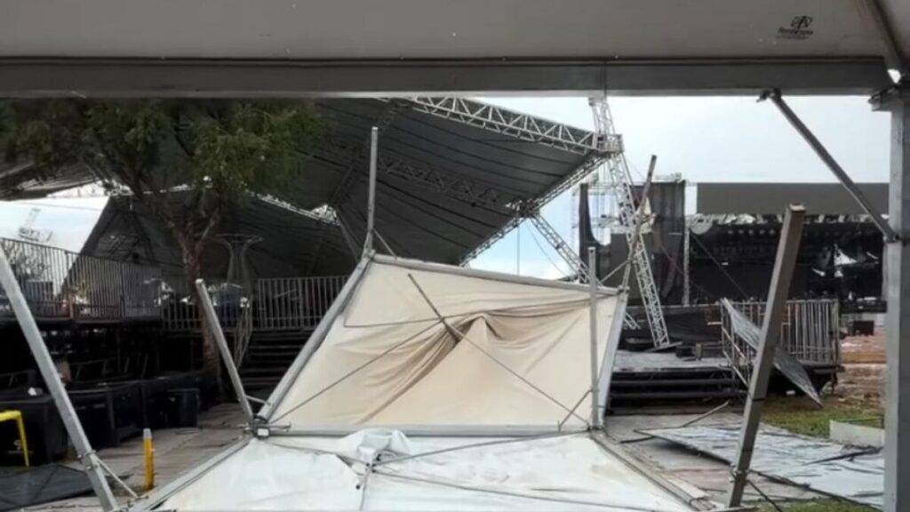 Expogrande encerra atividades após estragos causados por temporal