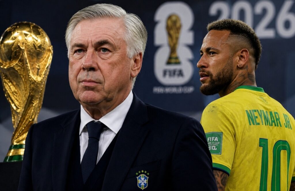 Neymar entra na pré-lista de Ancelotti para a Copa do Mundo; Estêvão fica fora por lesão Neymar entra na pré-lista de Ancelotti para a Copa do Mundo; Estêvão fica fora por lesão