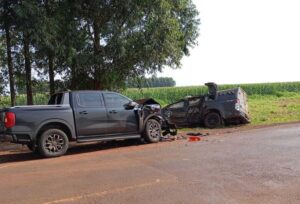 Viatura do DOF colide contra caminhonete e deixa policiais feridos na MS-379
