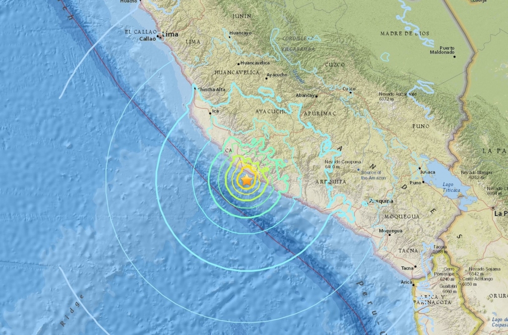 Terremoto de magnitude 6,1 atinge a costa sul do Peru terremoto-de-magnitude-6,1-atinge-a-costa-sul-do-peru