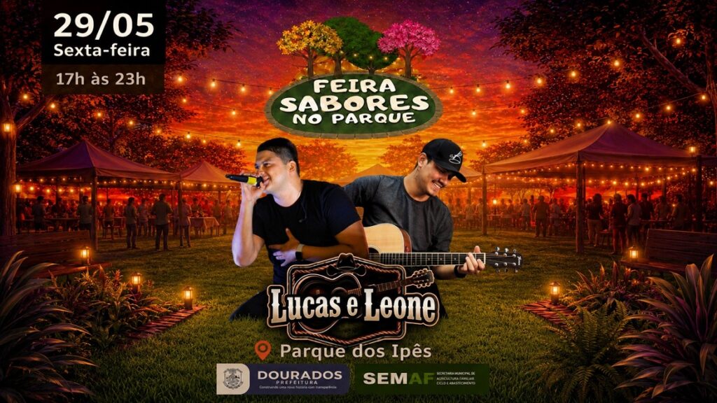 Show da dupla Lucas e Leone anima Feira Sabores no Parque dos Ipês nesta sexta show-da-dupla-lucas-e-leone-anima-feira-sabores-no-parque-dos-ipes-nesta-sexta