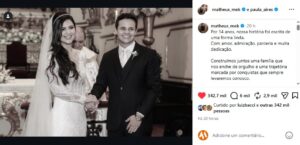 Acabou! Matheus Aleixo anuncia fim de casamento de 14 anos com Paula Aires Acabou! Matheus Aleixo anuncia fim de casamento de 14 anos com Paula Aires