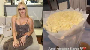 Em Dubai, Virginia Fonseca recebe buquê de rosas e web especula novo romance