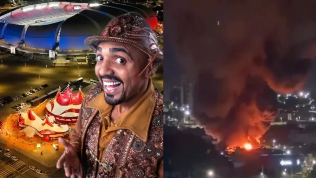 Incêndio de grandes proporções destrói Circo do Tirú em Natal Incêndio de grandes proporções destrói Circo do Tirú em Natal