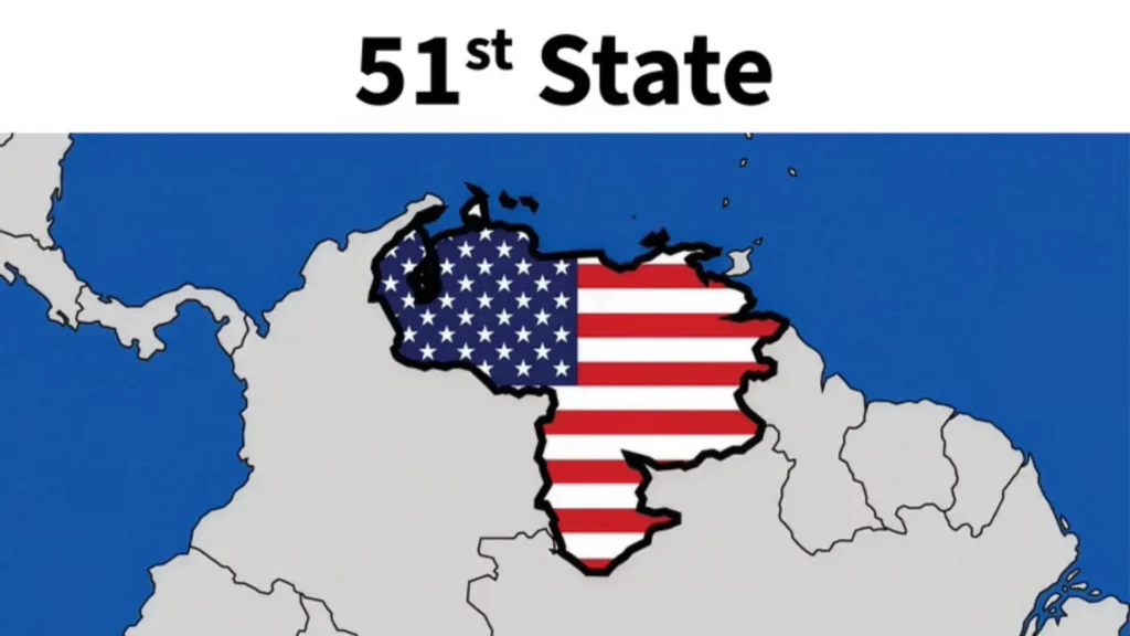Trump publica imagem da Venezuela como “51º estado” dos Estados Unidos Trump publica imagem da Venezuela como “51º estado” dos Estados Unidos