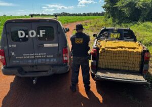 Veículo é abandonado com quase uma tonelada de maconha em Guia Lopes da Laguna Veículo é abandonado com quase uma tonelada de maconha em Guia Lopes da Laguna