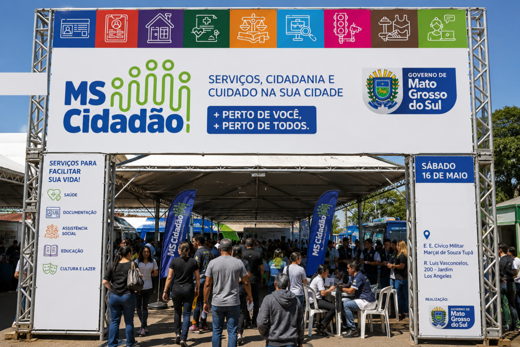 Municipalismo: MS Cidadão chega a Nova Alvorada do Sul com serviços gratuitos