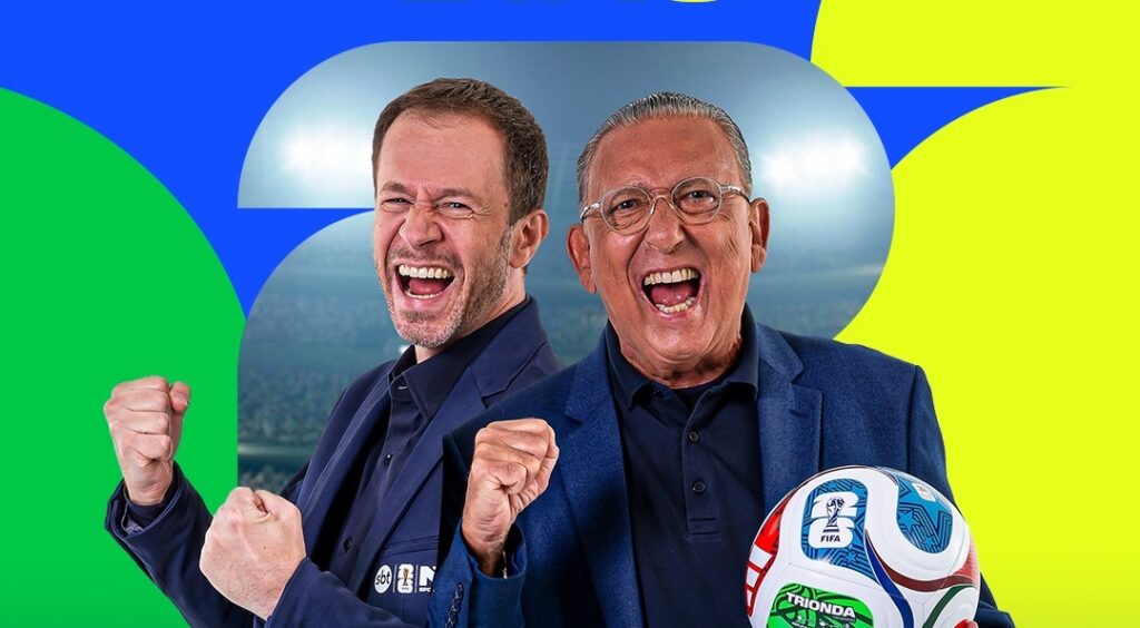 SBT e Galvão prometem Copa para o povo: 'Estou adorando ninguém estar acreditando no Brasil'