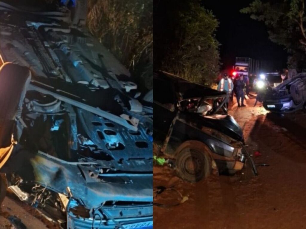 Acidente entre carros de passeio deixa dois adultos e três crianças feridos em Paranaíba Acidente entre carros de passeio deixa dois adultos e três crianças feridos em Paranaíba