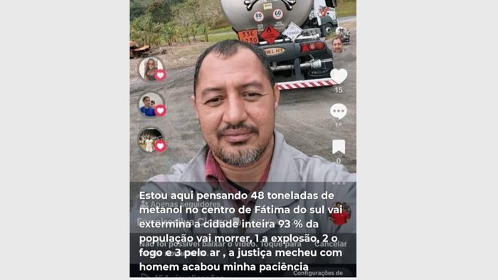 homem-e-preso-ao-ameacar-explodir-caminhao-com-metanol-em-cidade-de-ms