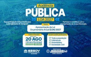 Jaraguari realiza audiência pública para apresentar LOA 2027 jaraguari-realiza-audiencia-publica-para-apresentar-loa-2027